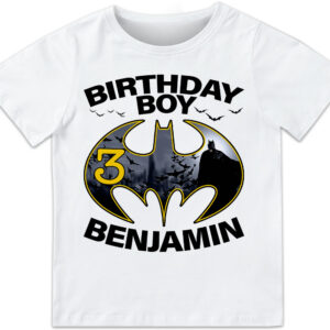 Bat Man Birthday Shirt
