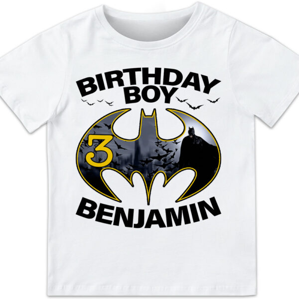Bat Man Birthday Shirt