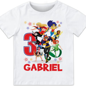 Superhero Girls Birthday Shirt