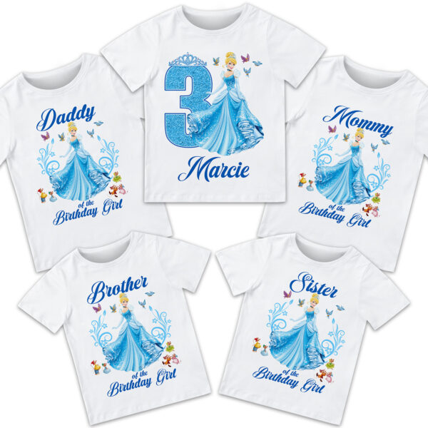 Cinderella Princess Birthday Shirt - Image 2