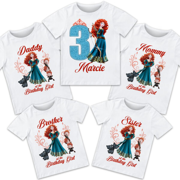 Brave Princess Birthday Shirt - Image 2