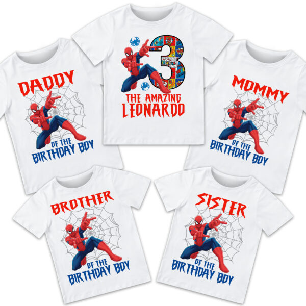 Spiderman Birthday Shirt - Image 2