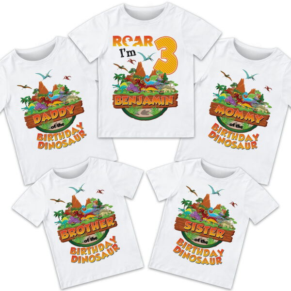Dinosaur Birthday Shirt - Image 2