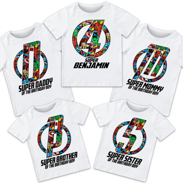 Avengers Birthday Shirt - Image 2