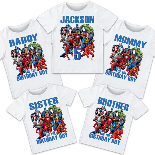 Avengers Birthday Shirt - Image 2