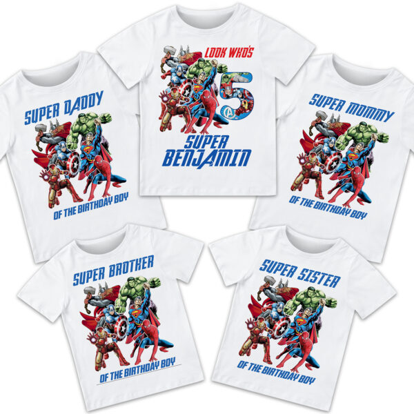 Avengers Birthday Shirt - Image 2