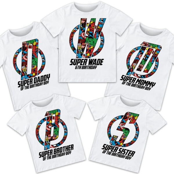 Avengers Birthday Shirt - Image 2