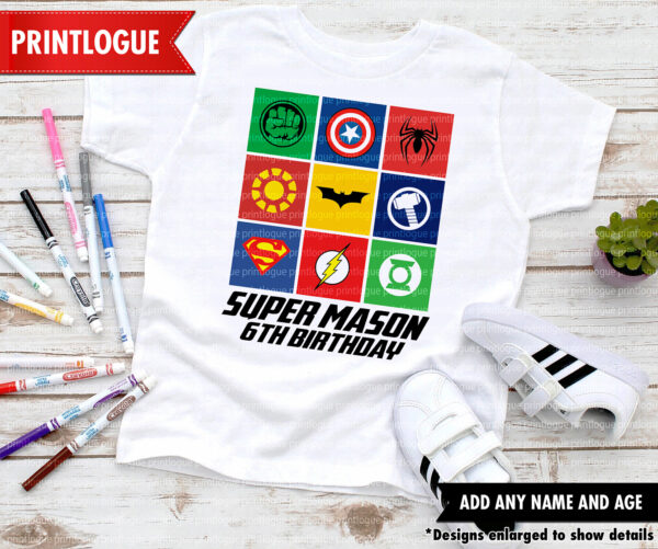Avengers Birthday Shirt