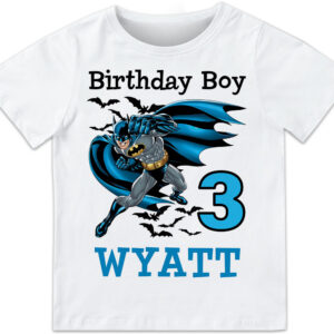 Bat Man Birthday Shirt