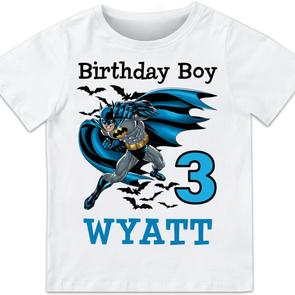 Bat Man Birthday Shirt