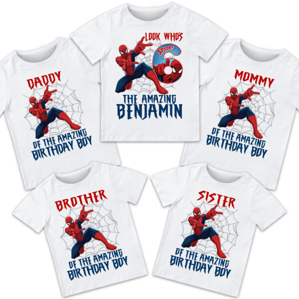 Spiderman Birthday Shirt - Image 2