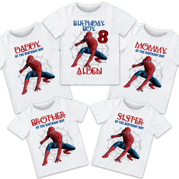 Spiderman Birthday Shirt - Image 2