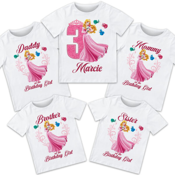 Aurora Princess Birthday Shirt - Image 2