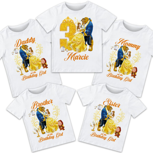 Belle Princess Birthday Shirt - Image 2
