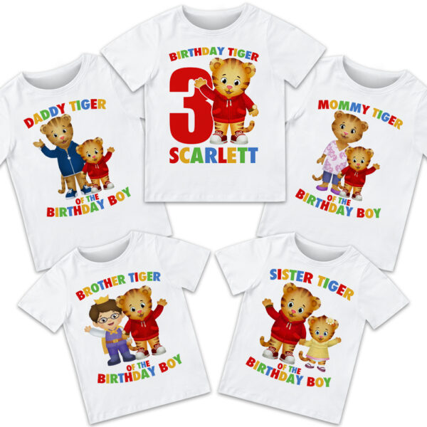 Daniel the Tiger Birthday Shirt - Image 2
