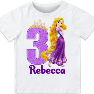 Tangled Rapunzel Princess Birthday Shirt