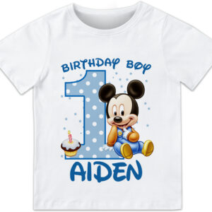 Baby Mickey Mouse Birthday Shirt