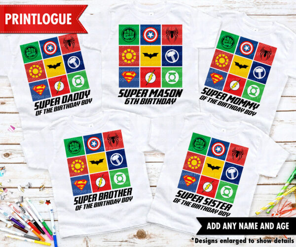 Avengers Birthday Shirt - Image 2