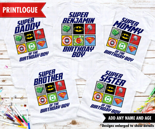 Avengers Birthday Shirt - Image 2