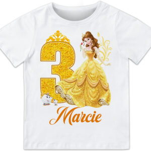 Belle Princess Birthday Shirt