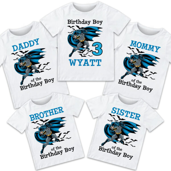 Bat Man Birthday Shirt - Image 2