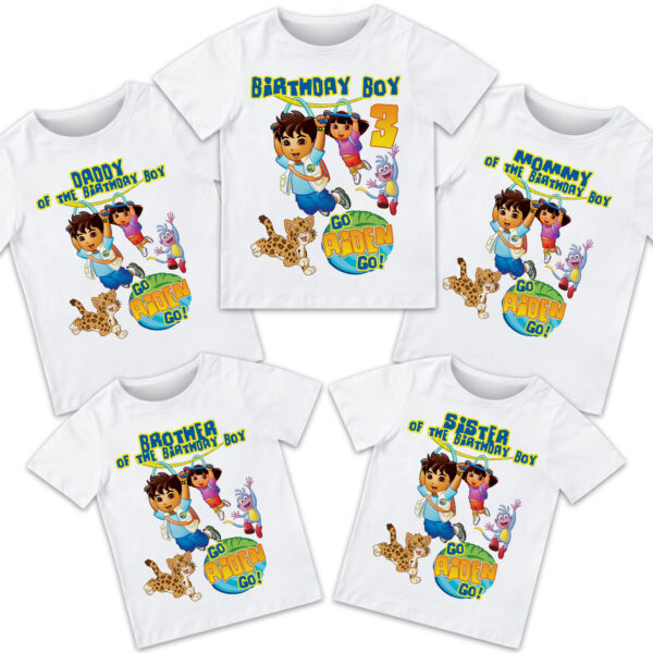 Diego & Dora Birthday Shirt - Image 2