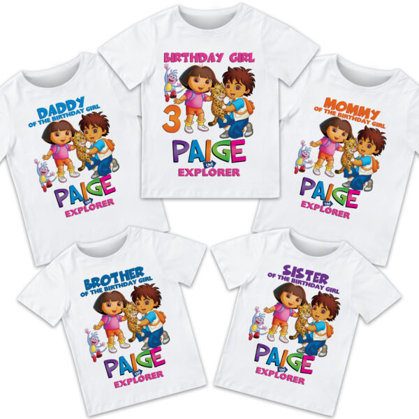 Diego & Dora Birthday Shirt - Image 2