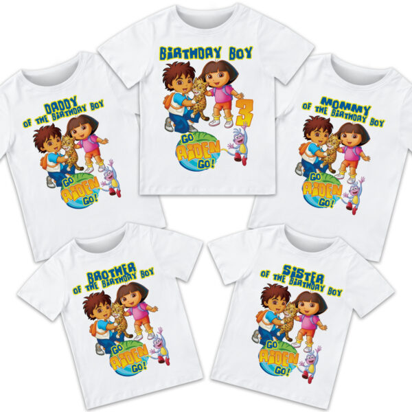 Diego & Dora Birthday Shirt - Image 2