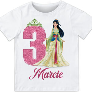 Mulan Princess Birthday Shirt