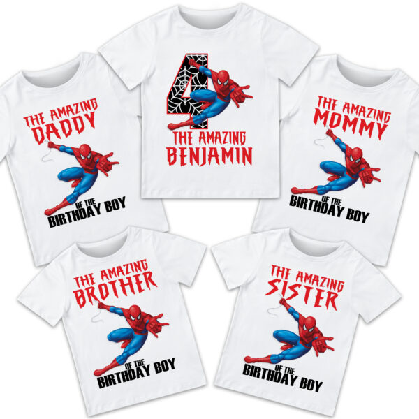 Spiderman Birthday Shirt - Image 2