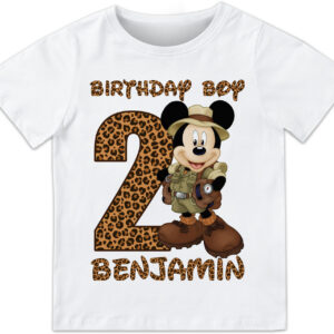 Mickey Mouse Safari Birthday Shirt