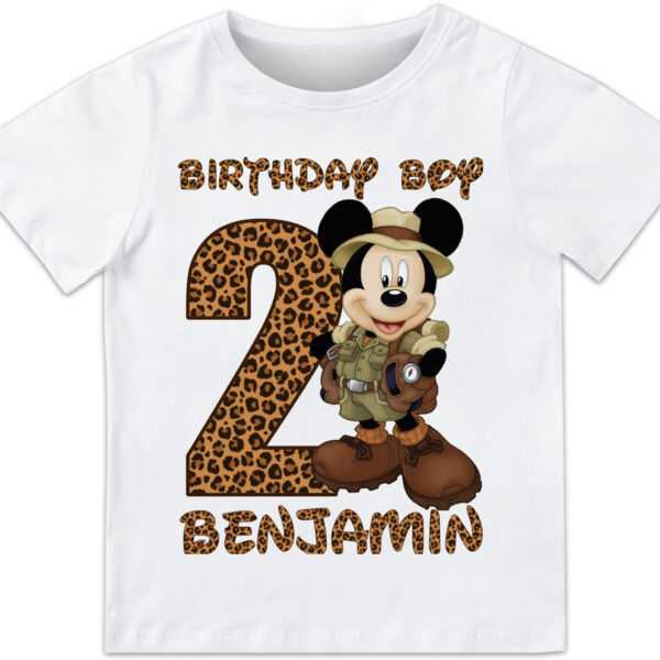 Mickey Mouse Safari Birthday Shirt