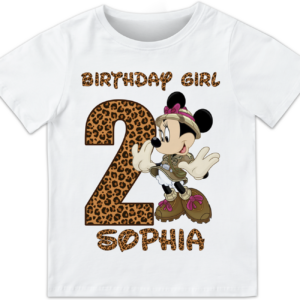 Minnie Mouse Safari Birthday Shirt