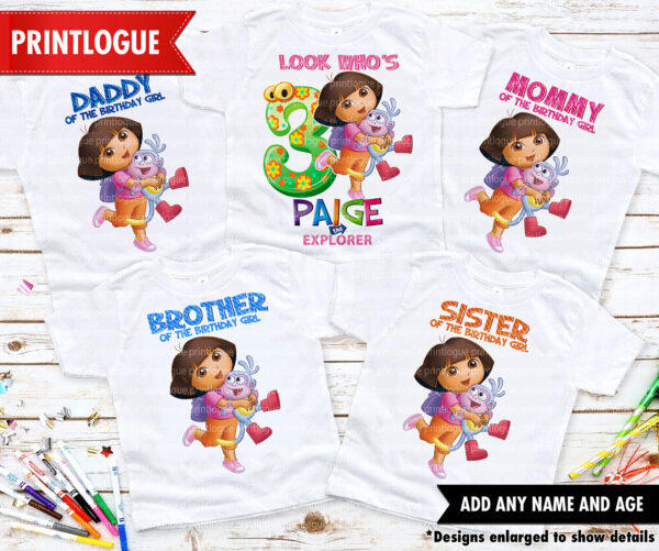 Dora Birthday Shirt - Image 2