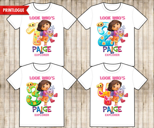 Dora Birthday Shirt - Image 3