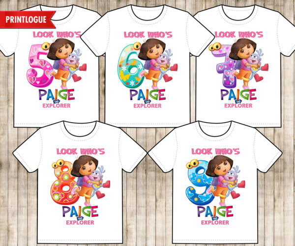 Dora Birthday Shirt - Image 4